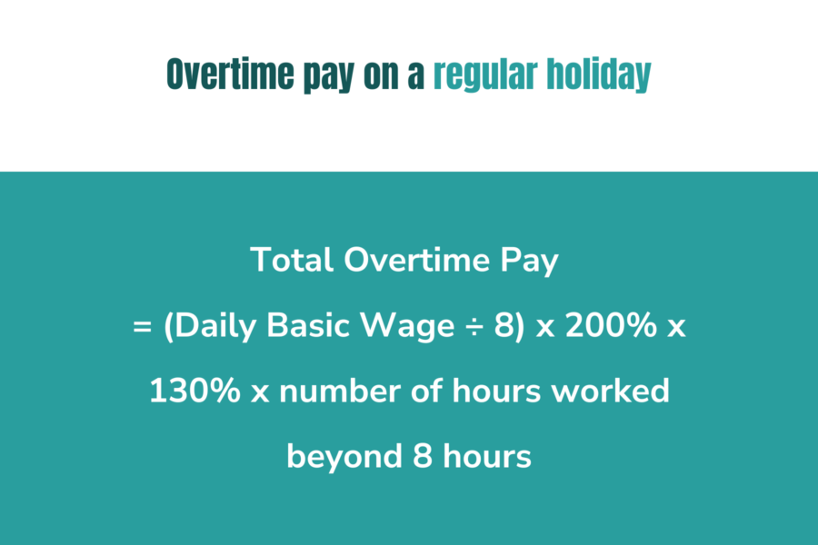 Overtime pay on a regular holiday