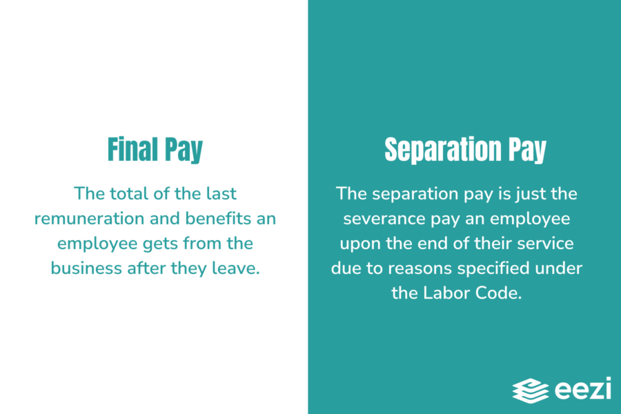 Final Pay vs Separation Pay