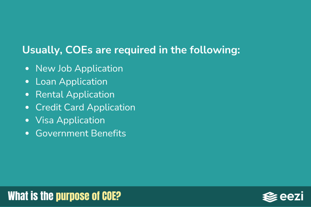 What is the purpose of COE