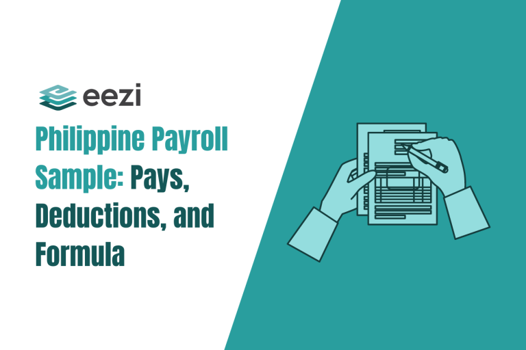 Philippine payroll sample: pays, deductions, and formula