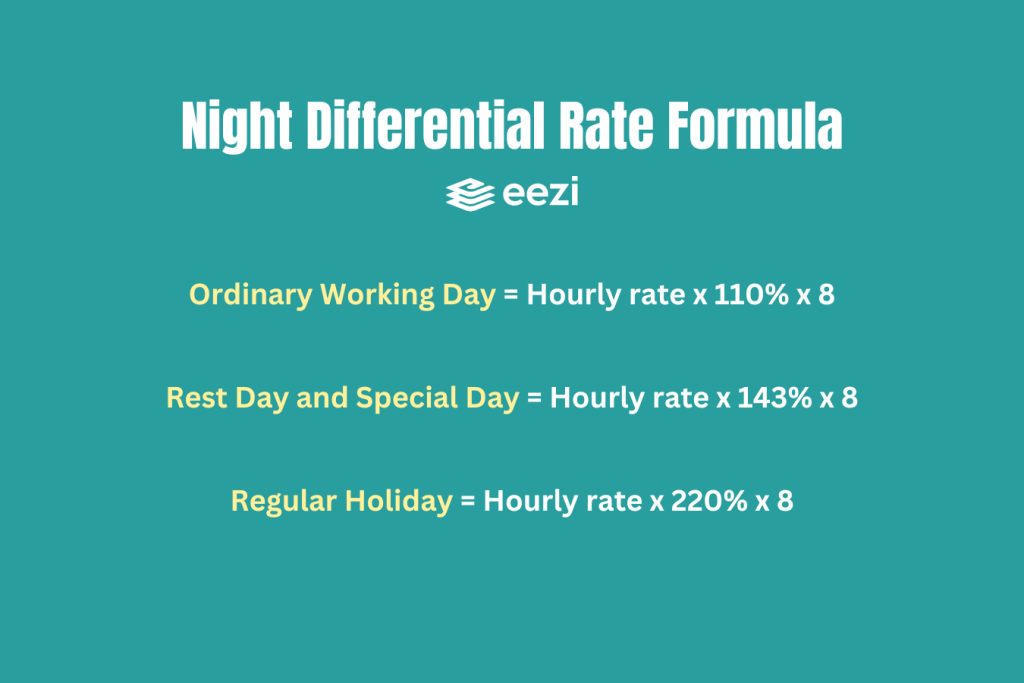 Night Differential Rate Formula