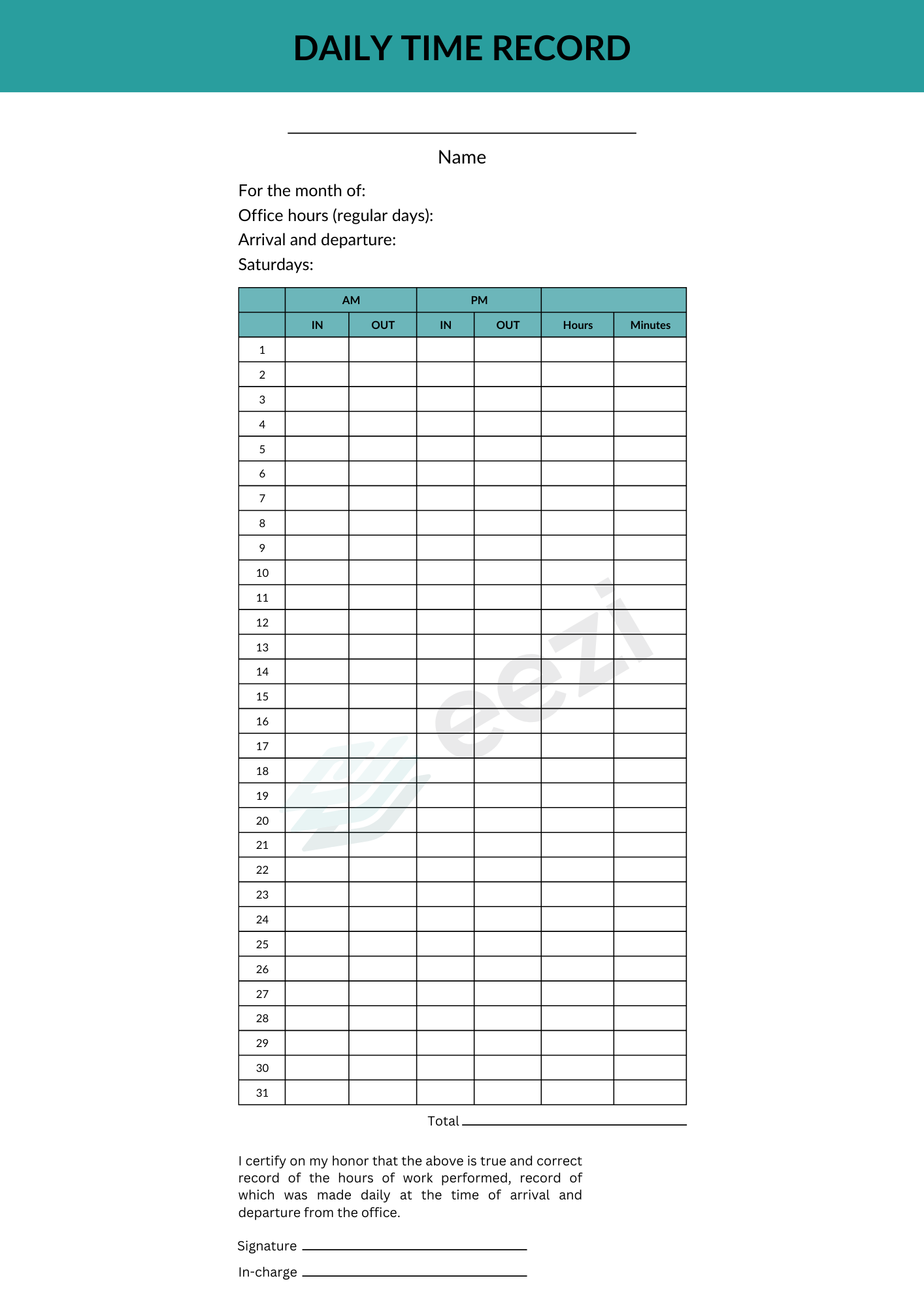 Daily time record dtr what it means for your business eezi