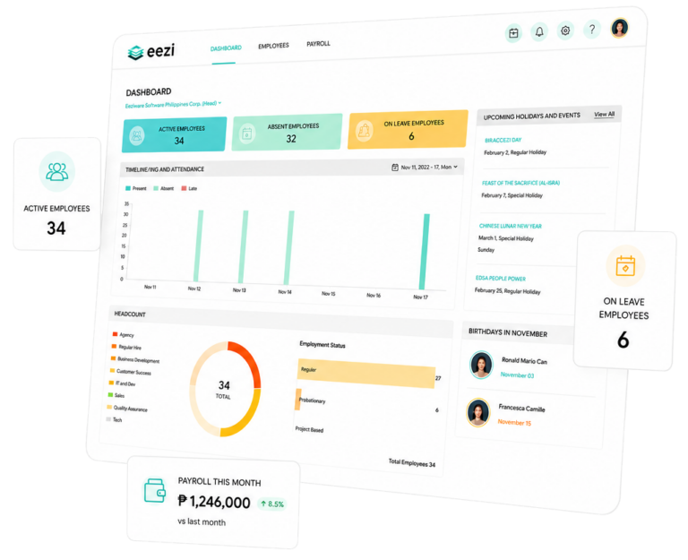 payroll software dashboard