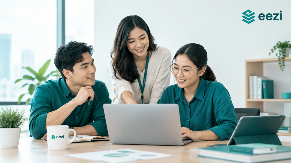 Startup Team Discussing Philippine Compliance with eezi HR and Payroll software